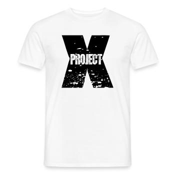 Project X Schriftzug - Männer T-Shirt - Weiß - Vorne - AI Model Male 178 dark (178cm)