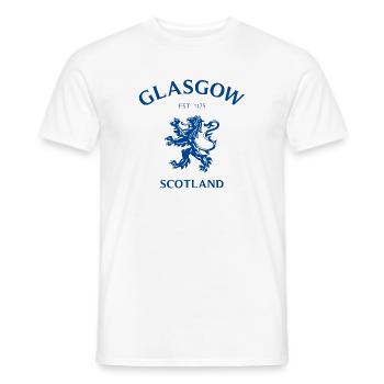 GLASGOW Schottland, Écosse - T-shirt homme - blanc - Devant - AI Model Male 178 dark (178cm)