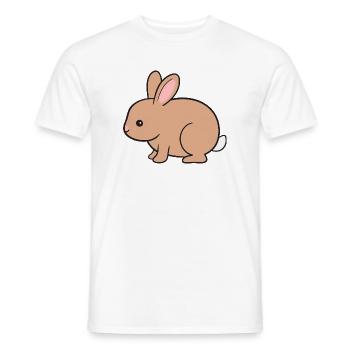 Rabbit Rabbit - Men's T-Shirt - white - Front - AI Model Male 178 dark (178cm)