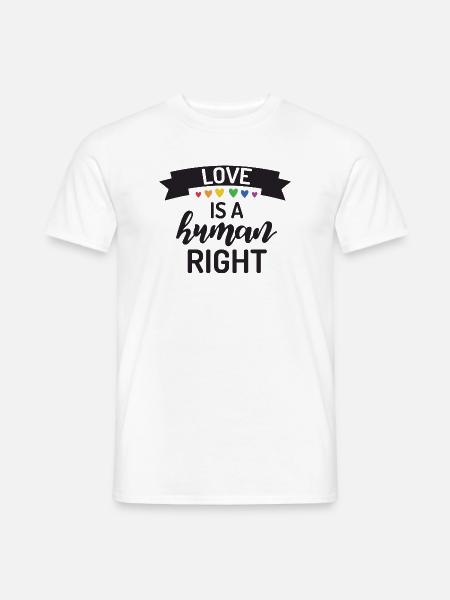 Love is a Human Right - Men's T-Shirt - white