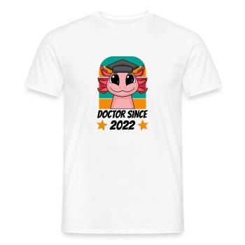 Doctorate Doctoral Thesis Doctorate 2022 - Men's T-Shirt - white - Front - AI Model Male 178 dark (178cm)