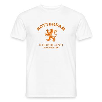 ROTTERDAM Nederland Niederlande Pays-Bas - T-shirt homme - blanc - Devant - AI Model Male 178 dark (178cm)