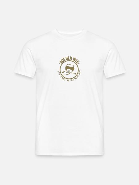 Führerschein bestanden Aus dem Weg - Männer T-Shirt - Weiß