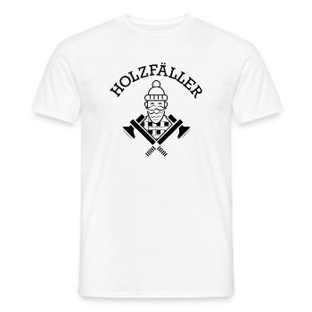 Symbole de bûcheron Hache Karo Icône de symbole viking - T-shirt homme - blanc - Devant - AI Model Male 178 dark (178cm)