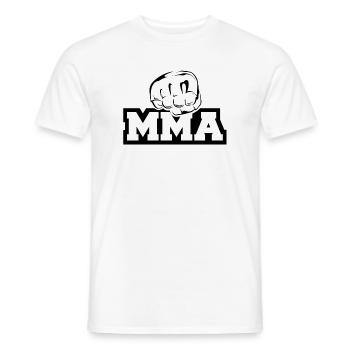 mma Faust Symbol Logo icon Illustration Logo icon - Männer T-Shirt - Weiß - Vorne - AI Model Male 178 dark (178cm)