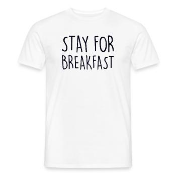 SÉJOUR POUR LE PETIT DÉJEUNER Frühstück - T-shirt homme - blanc - Devant - AI Model Male 178 dark (178cm)