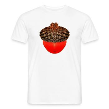schöne Herbstdrucke, Eichelfoto, unisex herbst - Männer T-Shirt - Weiß - Vorne - AI Model Male 178 dark (178cm)