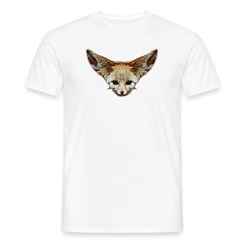 fuchskleidung mädchen, Wüstenfuchs gesicht - Männer T-Shirt - Weiß - Vorne - AI Model Male 178 dark (178cm)
