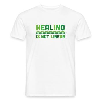 Mental Health Healing Is Not Linear - Männer T-Shirt - Weiß - Vorne - AI Model Male 178 dark (178cm)