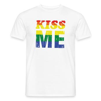 Reggae Stilvolles Pride-Design - Männer T-Shirt - Weiß - Vorne - AI Model Male 178 dark (178cm)