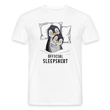 Official sleepshirt penguins - Männer T-Shirt - Weiß - Vorne - AI Model Male 178 dark (178cm)