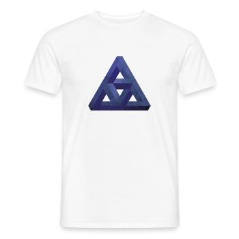 Individual Prism Illusion - Men's T-Shirt - white - Front - AI Model Male 178 dark (178cm)