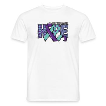 Hoffnung Mental Health Message - Männer T-Shirt - Weiß - Vorne - AI Model Male 178 dark (178cm)