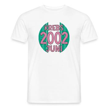 Sternzeichen Krebs Geburtstag Juni 2002 - Männer T-Shirt - Weiß - Vorne - AI Model Male 178 dark (178cm)