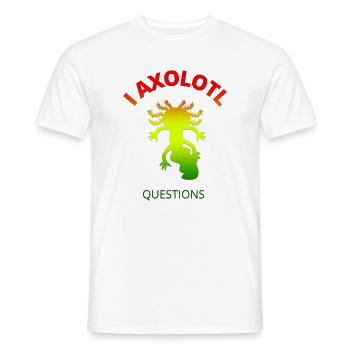 Axolotl - Men's T-Shirt - white - Front - AI Model Male 178 dark (178cm)