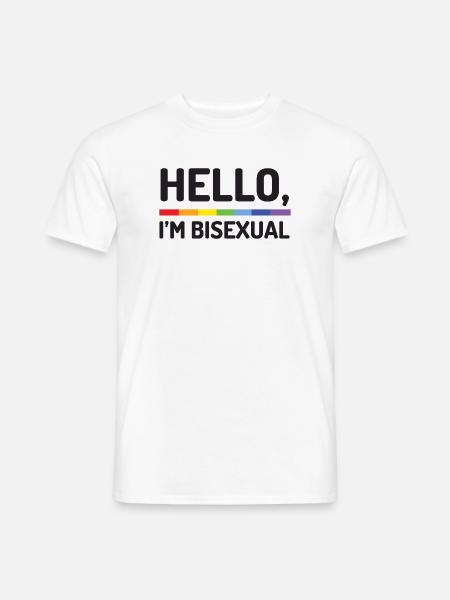 Hello, I’m Bisexual - Men's T-Shirt - white