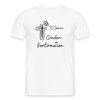 Gnaden-Konfirmation 70 Jahre Jubelkonfirmation - Männer T-Shirt - Weiß - Vorne - AI Model Male 178 dark (178cm)