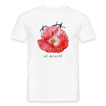 Meilleure version de moi-même Dicton inspirant - T-shirt homme - blanc - Devant - AI Model Male 178 dark (178cm)