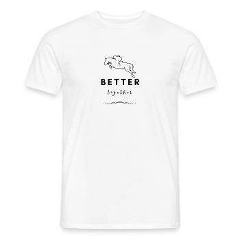 Better together - Pferdeliebhaber - Männer T-Shirt - Weiß - Vorne - AI Model Male 178 dark (178cm)