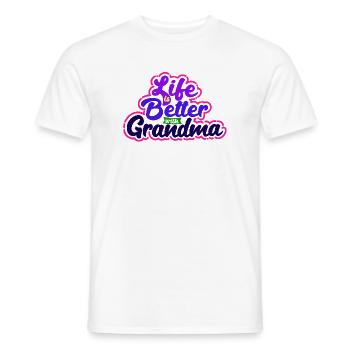 Cool Statement Seniorin Alles Gute Oma Großmutter - Männer T-Shirt - Weiß - Vorne - AI Model Male 178 dark (178cm)