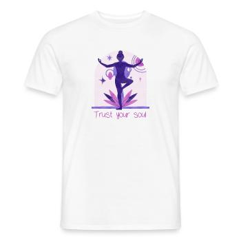 Yogi - Men's T-Shirt - white - Front - AI Model Male 178 dark (178cm)