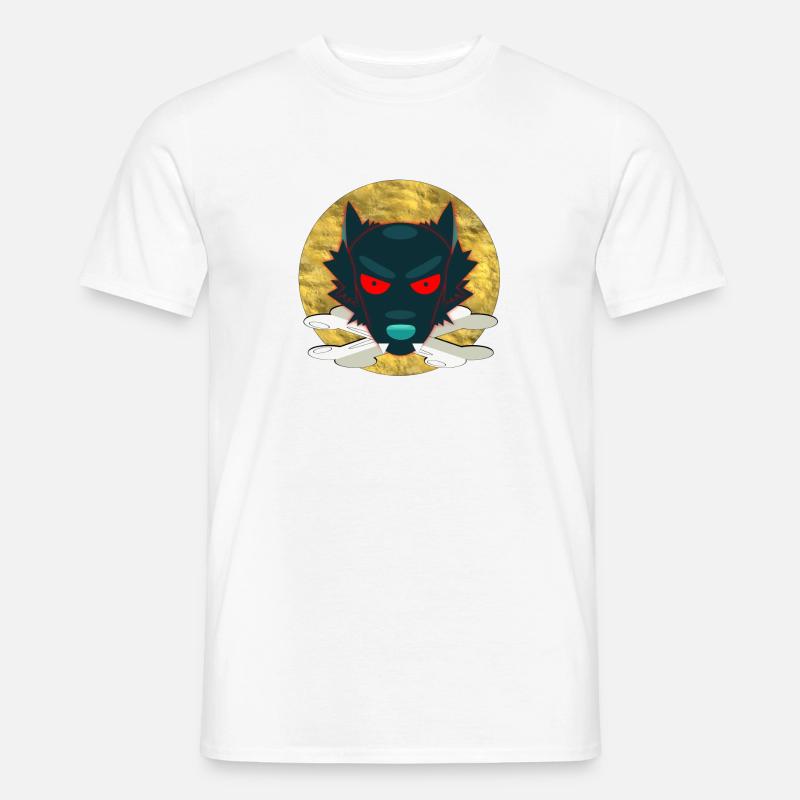 Wolf554 - Männer T-Shirt - Weiß