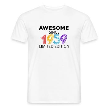 Fantastic since 1959 - born in 1959 - Men's T-Shirt - white - Front - AI Model Male 178 dark (178cm)
