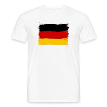 Germany colors black red gold - Men's T-Shirt - white - Front - AI Model Male 178 dark (178cm)