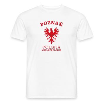 POZNAN Polen Polska Poland - Men's T-Shirt - white - Front - AI Model Male 178 dark (178cm)