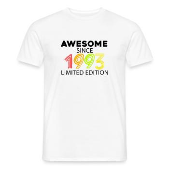 Fantastic since 1993 - born in 1993 - Men's T-Shirt - white - Front - AI Model Male 178 dark (178cm)