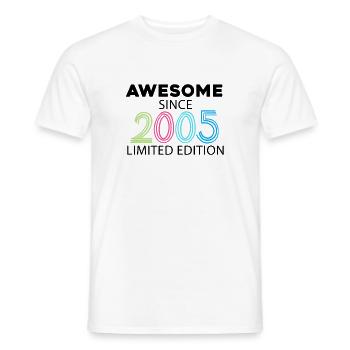 Fantastisch seit 2005 - Jahrgang 2005 - Männer T-Shirt - Weiß - Vorne - AI Model Male 178 dark (178cm)