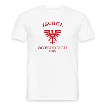 ISCHGL Österreich Austria - Männer T-Shirt - Weiß - Vorne - AI Model Male 178 dark (178cm)