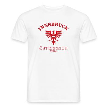 INNSBRUCK Österreich Autriche - T-shirt homme - blanc - Devant - AI Model Male 178 dark (178cm)