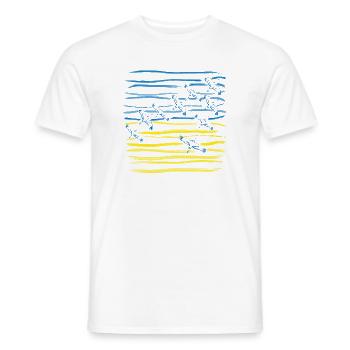 Ukraine - Men's T-Shirt - white - Front - AI Model Male 178 dark (178cm)