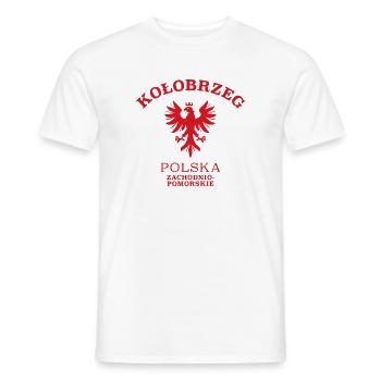 KOLOBRZEG Polen Polska Poland - Men's T-Shirt - white - Front - AI Model Male 178 dark (178cm)