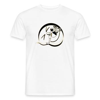 Skateboard in Freestyle - Men's T-Shirt - white - Front - AI Model Male 178 dark (178cm)
