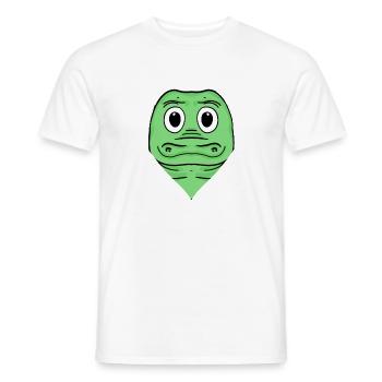 Crocodile - T-shirt homme - blanc - Devant - AI Model Male 178 dark (178cm)