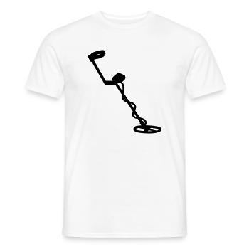 Metalldetektor - Männer T-Shirt - Weiß - Vorne - AI Model Male 178 dark (178cm)