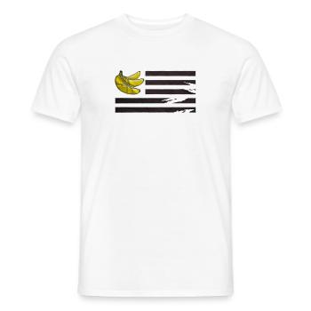 Republik 3 Bananen - Männer T-Shirt - Weiß - Vorne - AI Model Male 178 dark (178cm)