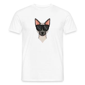 Siamkatze - Coole Siamkatze - Männer T-Shirt - Weiß - Vorne - AI Model Male 178 dark (178cm)