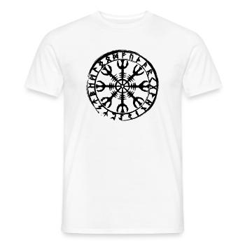 Helm of Awe - Men's T-Shirt - white - Front - AI Model Male 178 dark (178cm)