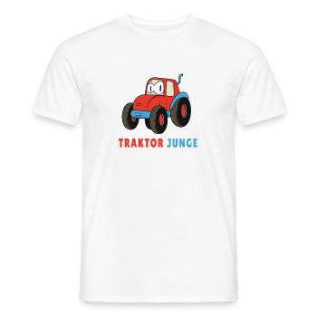 Traktor Junge - Männer T-Shirt - Weiß - Vorne - AI Model Male 178 dark (178cm)