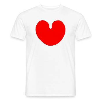 water leaf multi-leaf - Men's T-Shirt - white - Front - AI Model Male 178 dark (178cm)