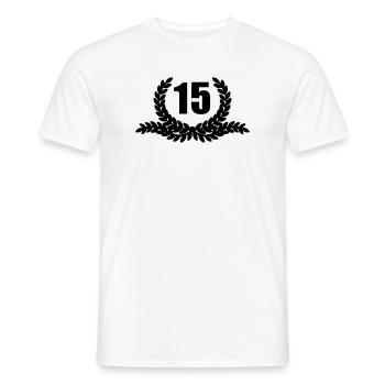 Lauwerkrans 15 ANS - T-shirt homme - blanc - Devant - AI Model Male 178 dark (178cm)