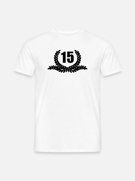 Lauwerkrans 15 YEARS - Men's T-Shirt - white