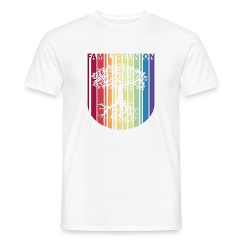 Family Reunion Family Reunion Family Tree - Men's T-Shirt - white - Front - AI Model Male 178 dark (178cm)
