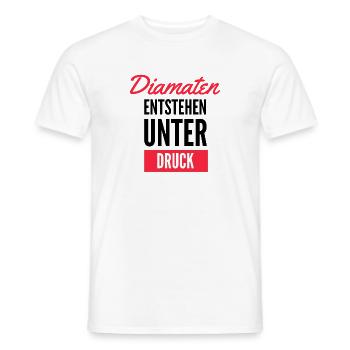 Diamanten Druck Typo Kalligrafie - Männer T-Shirt - Weiß - Vorne - AI Model Male 178 dark (178cm)