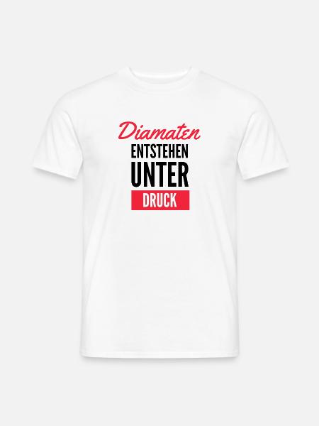Diamanten Druck Typo Kalligrafie - Männer T-Shirt - Weiß