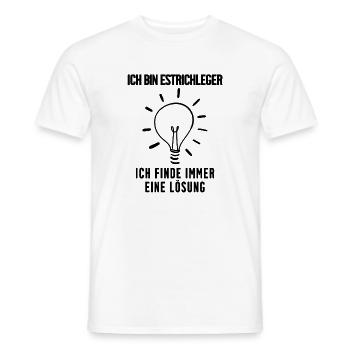 Estrichleger Beruf Ausbildung - Männer T-Shirt - Weiß - Vorne - AI Model Male 178 dark (178cm)