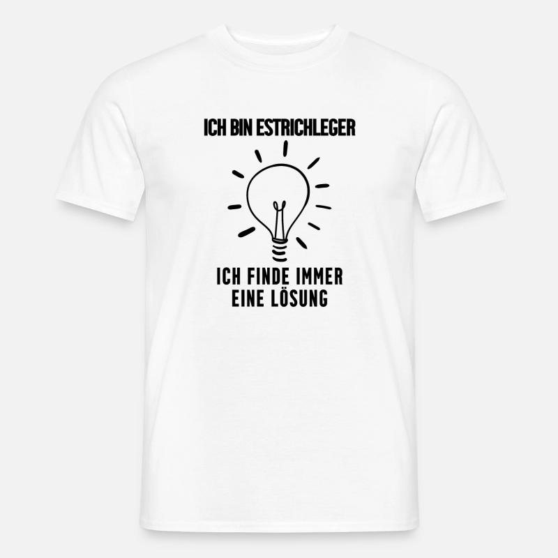 Estrichleger Beruf Ausbildung - Männer T-Shirt - Weiß